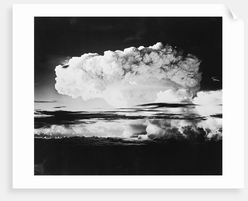 Mushroom cloud from a nuclear test by Anonymous