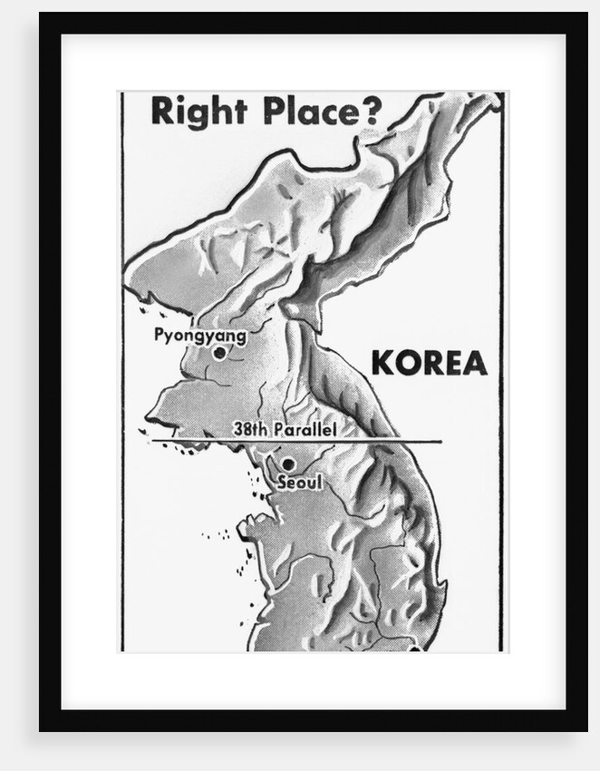 Poster of Korea and 38th Parallel by Anonymous
