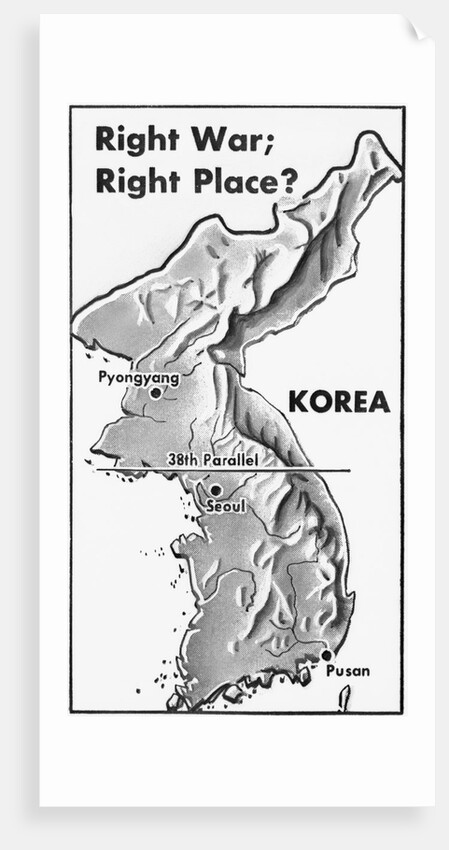 Poster of Korea and 38th Parallel by Anonymous