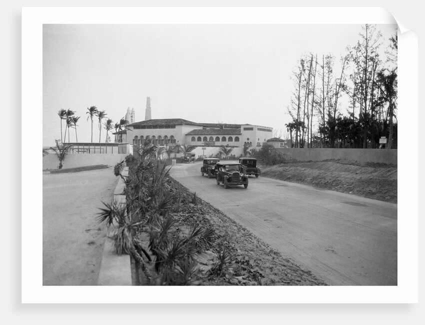 View of Cars on Ocean Drive Near Bath and Tennis Club by Joseph Urban