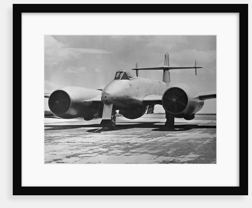 British Gloster Meteor Jet Airplane by Anonymous