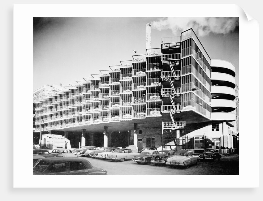 Exterior View of a Parking Garage by Anonymous