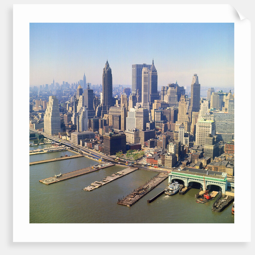 Lower Manhattan and Harbors by Anonymous