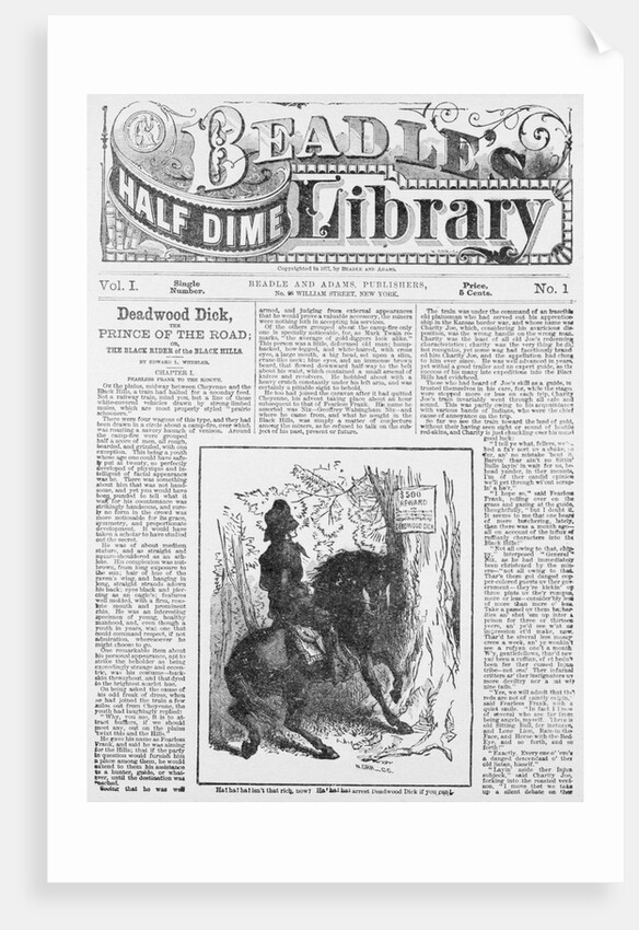 Cover of Beadle's Half Dime Library by Anonymous