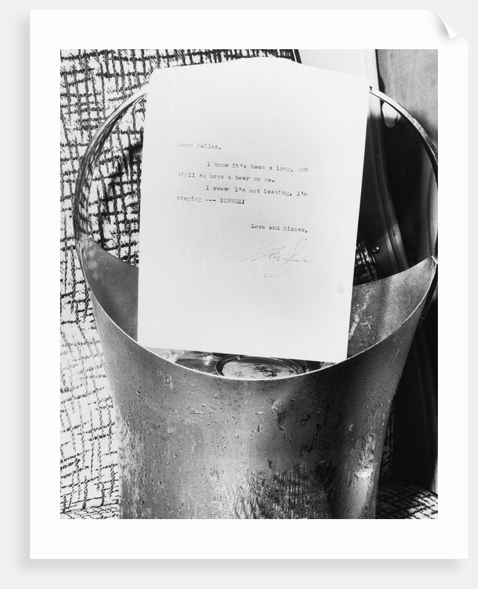 Marilyn Monroe Sending Beer to News Reporters by Anonymous
