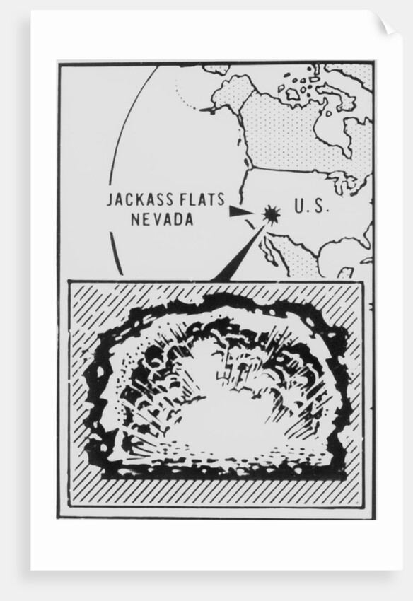 United States Nuclear Weapons Test Map by Anonymous