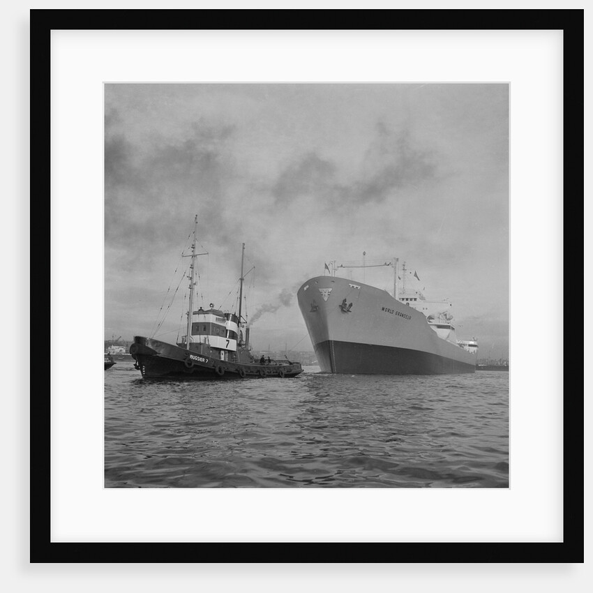Towing the World Grandeur Ship by Anonymous