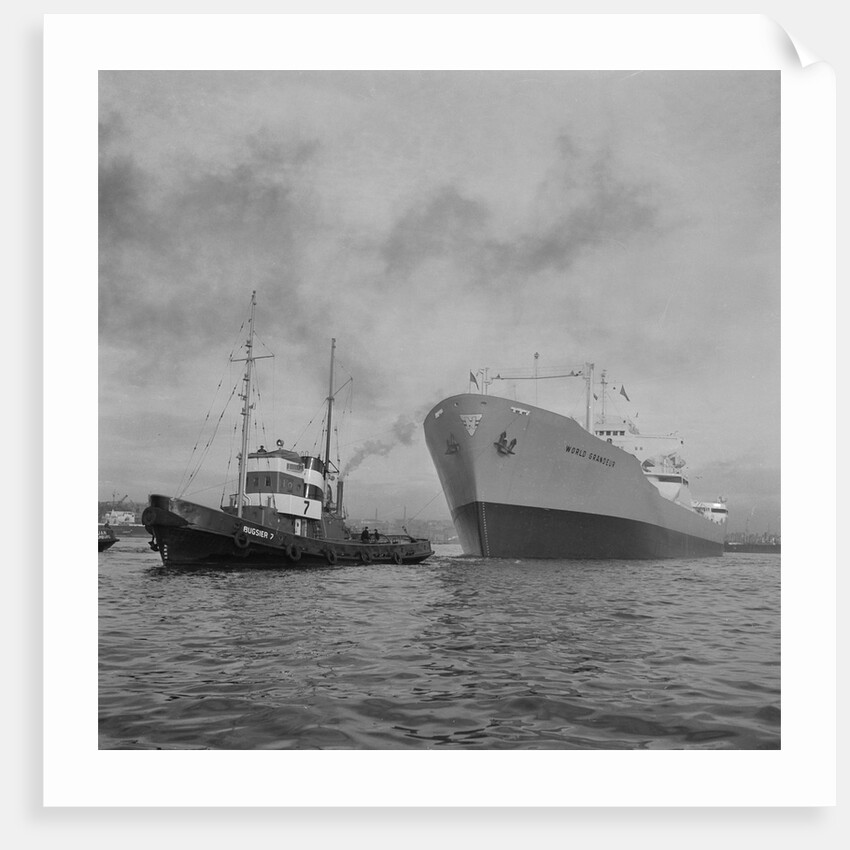 Towing the World Grandeur Ship by Anonymous