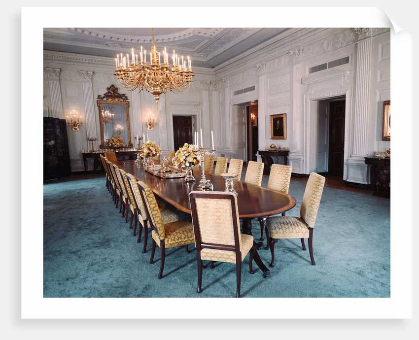 White House State Dining Room by Anonymous