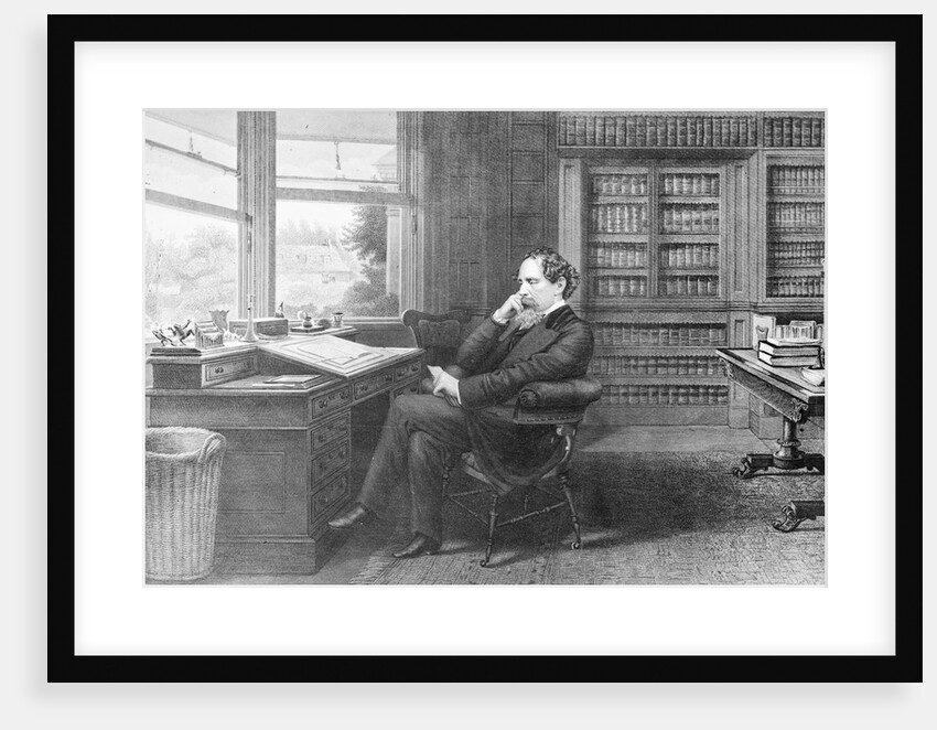 Charles Dickens in His Home Study by Anonymous