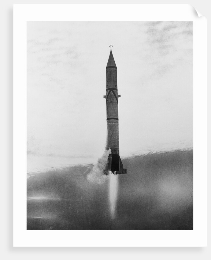 View of Army's Redstone Rocket Launching by Anonymous