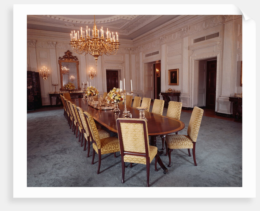 White House State Dining Room by Anonymous