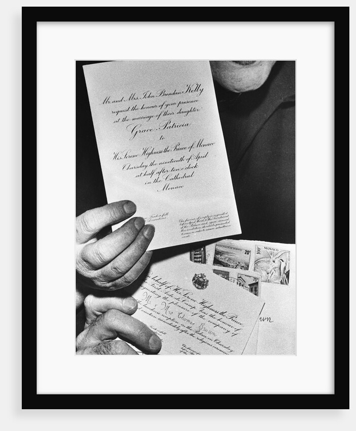 Grace Kelly's Wedding Invitation by Anonymous