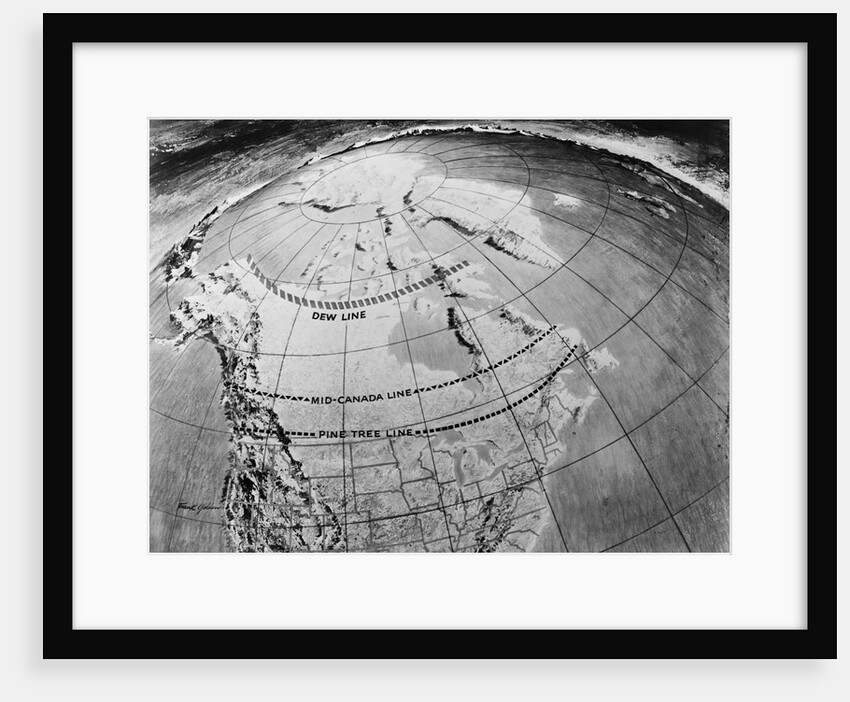 A Dew Line Map by Anonymous