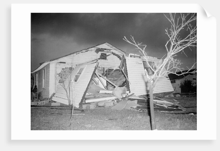 A House Damaged by a Tornado by Anonymous