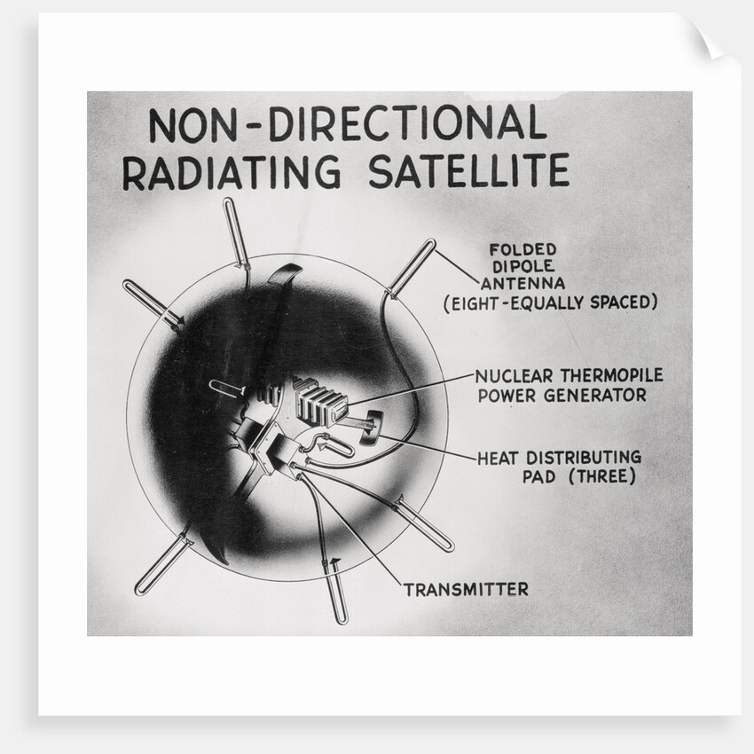 Drawing ASTRO Satellite's Power Source by Corbis