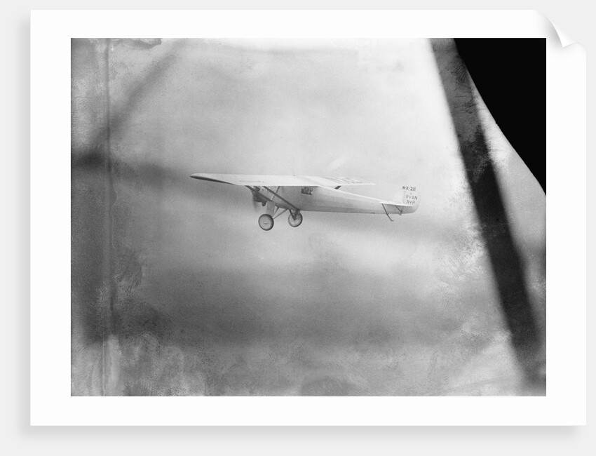 Charles Lindbergh Flying the "Spirit of St. Louis" to Paris by Anonymous