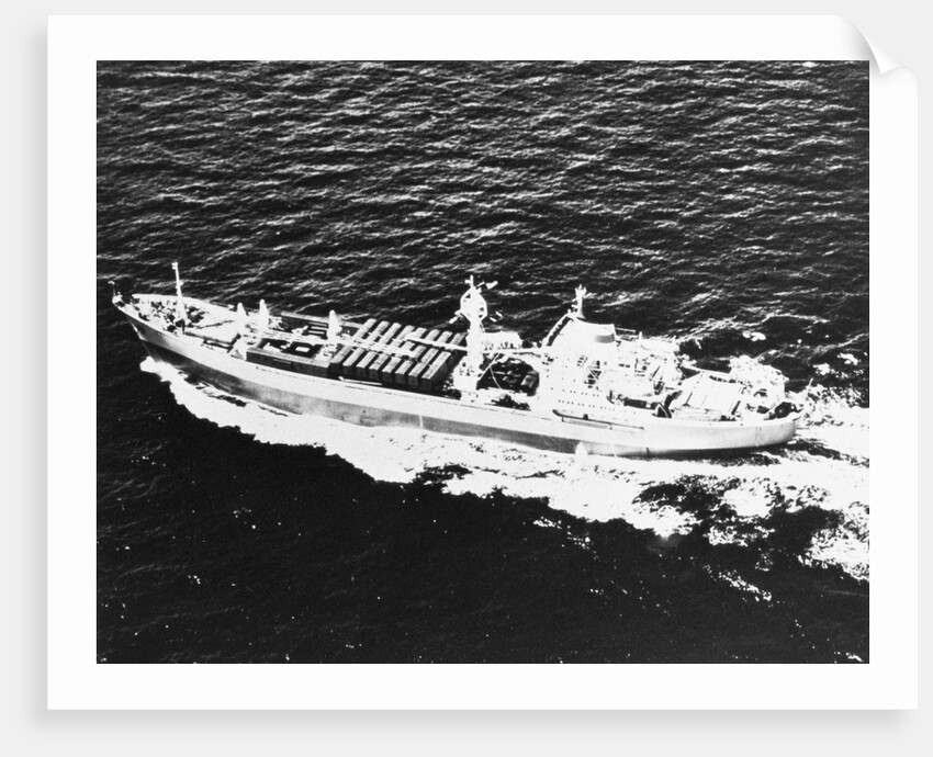 Aerial View of Ship by Anonymous