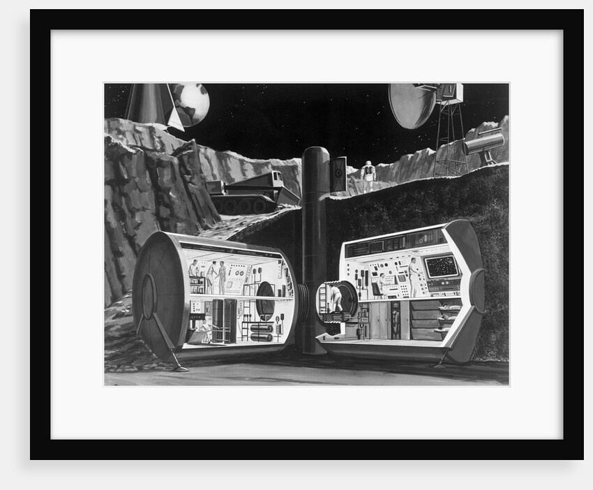 Underground Research Station on the Moon by Anonymous