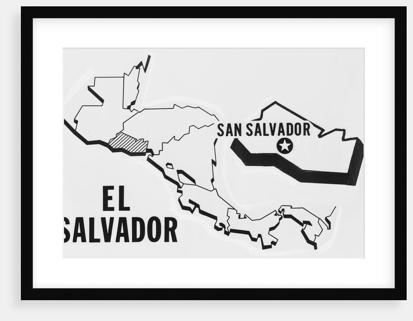 Location Map of El Salvador by Anonymous