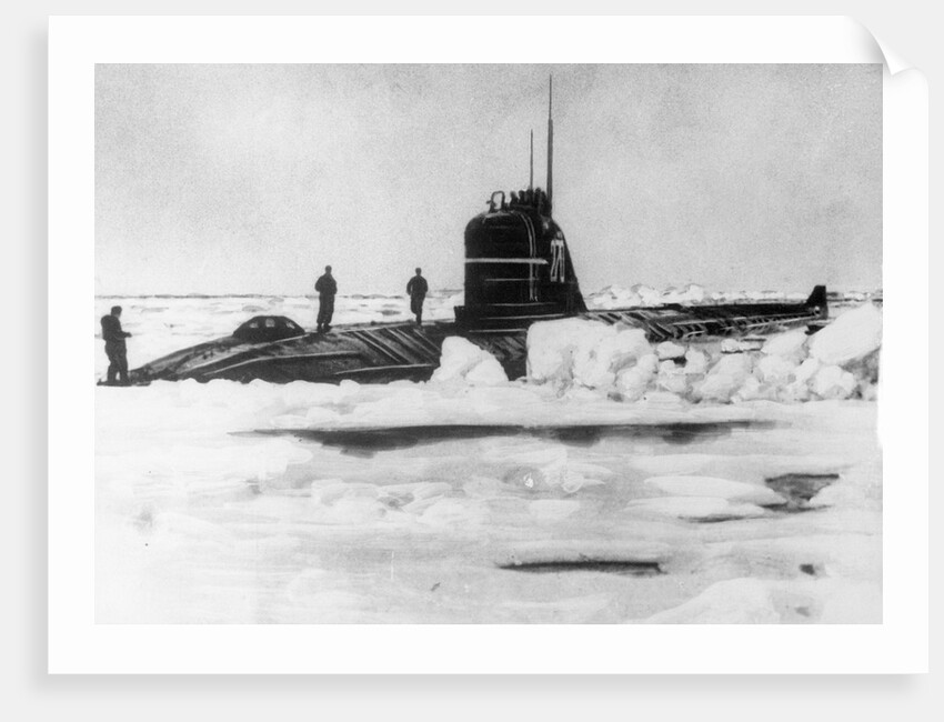 Soviet Submarine at the North Pole by Anonymous