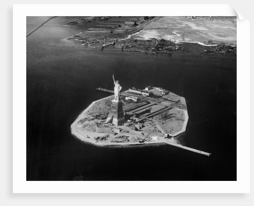 Aerial View of Liberty Island by Anonymous