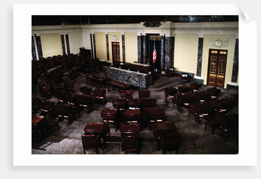 Empty Senate Chamber by Anonymous