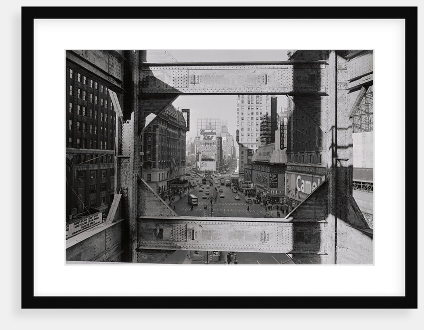 View of Steel Girders of the Old Times Tower by Anonymous