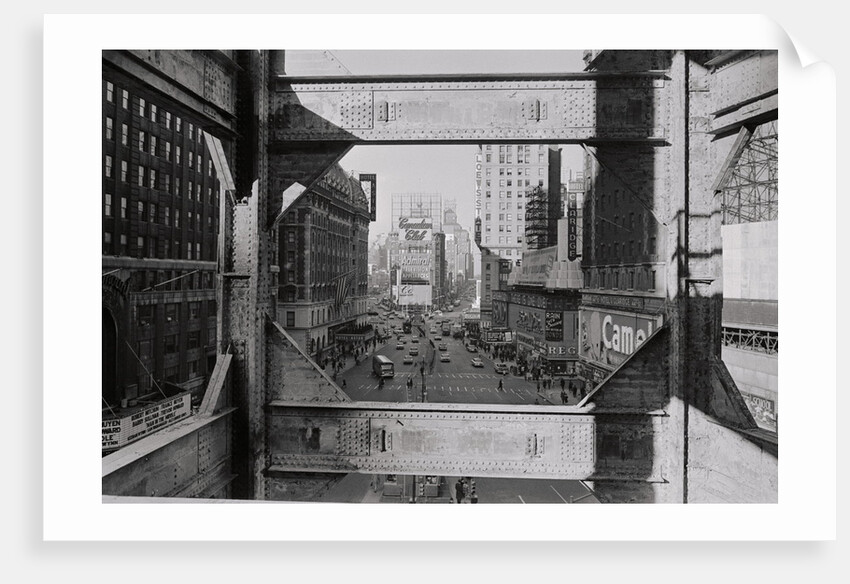 View of Steel Girders of the Old Times Tower by Anonymous