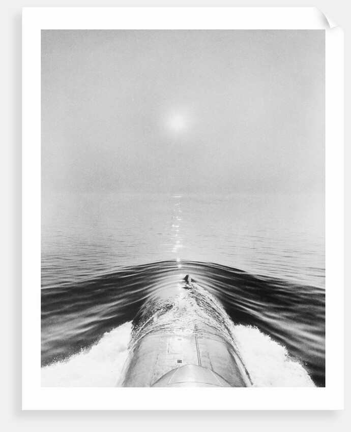 Nuclear Submarine in the Ocean by Anonymous