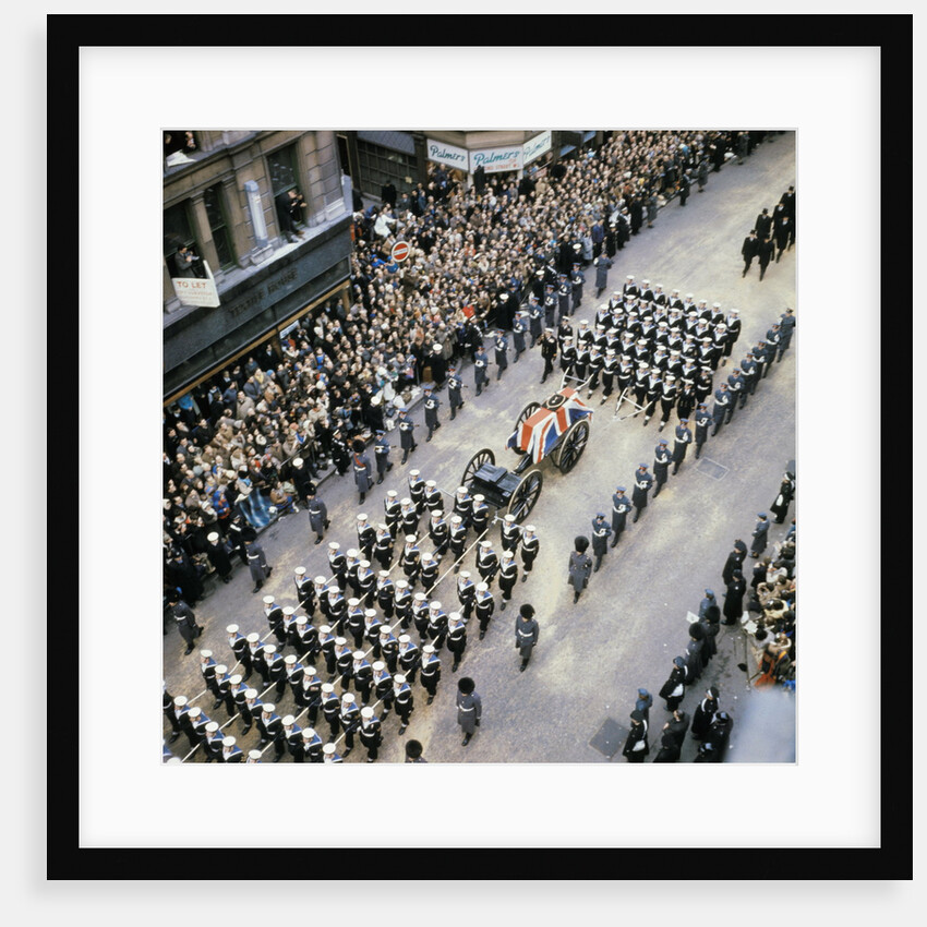 Sir Winston Churchill Funeral Procession by Anonymous