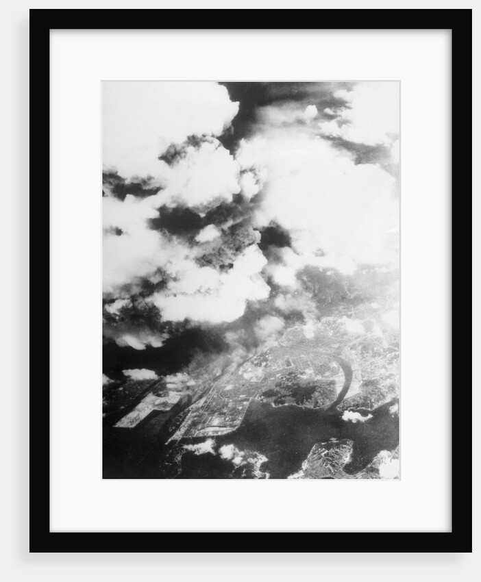 Hiroshima Mushroom Clouds by Anonymous