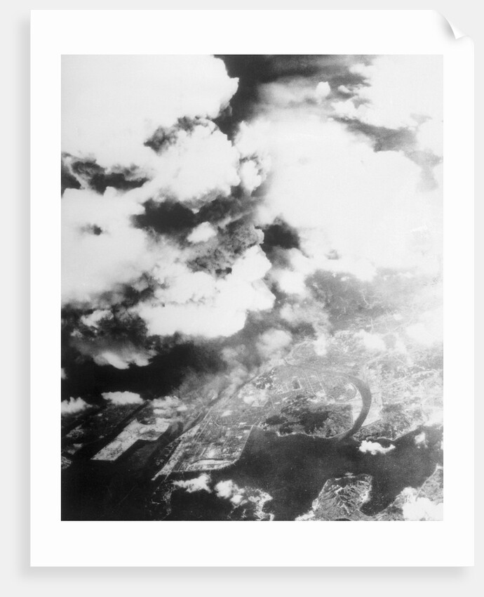 Hiroshima Mushroom Clouds by Anonymous