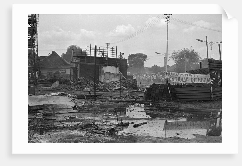 Destroyed Headquarters of Indonesian Communist Party by Anonymous