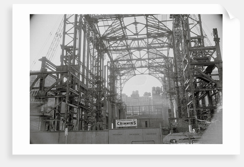 Steel Skeleton of Madison Square Garden by Anonymous