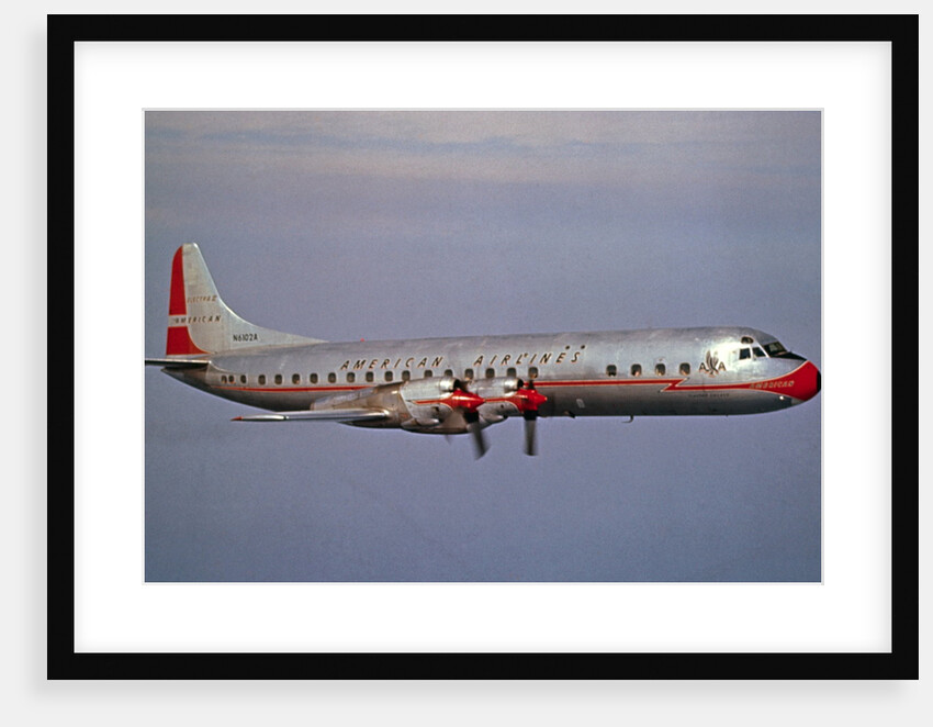 American Airlines Lockheed Electra Turbo-prop 1966 by Anonymous