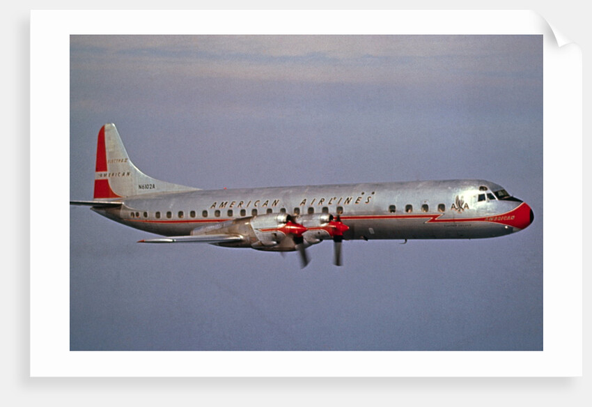 American Airlines Lockheed Electra Turbo-prop 1966 by Anonymous