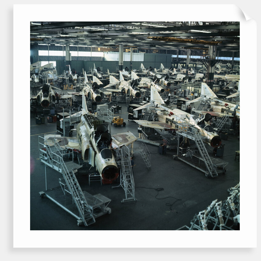 View of Factory Producing F-4 Phantom Jet Planes by Anonymous