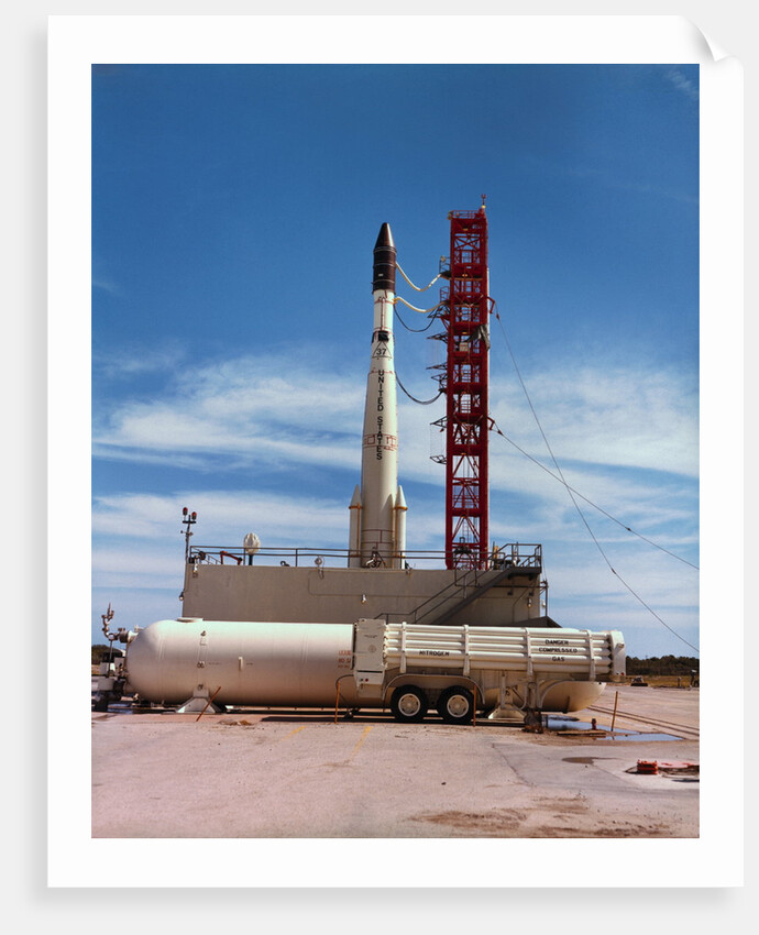 ESSA-II Weather Satellite and Delta Rocket by Anonymous