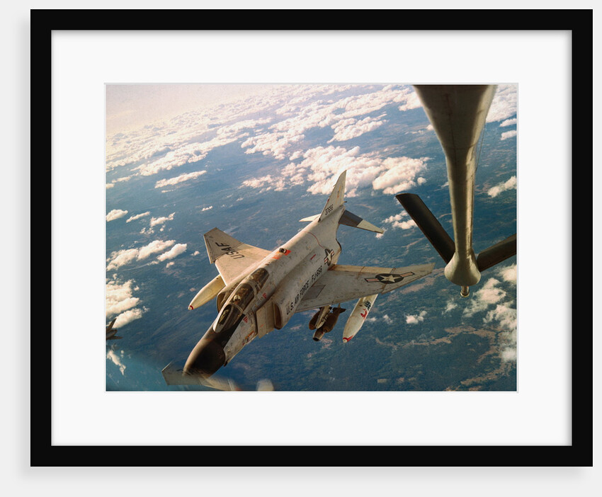 Air Force Jet Refueling While Flying by Anonymous