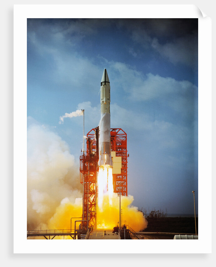 View of Atlas-Centaur Surveyor Blasting Off by Anonymous