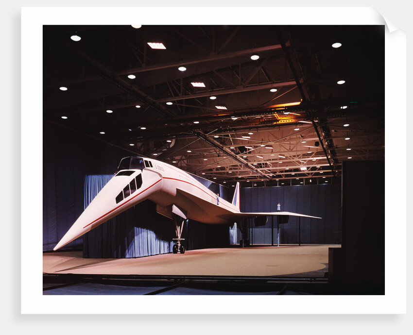 View of Mockup of Lockheed 2000 Supersonic Transport by Anonymous