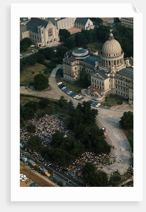 Aerial View of Freedom Marchers by Corbis