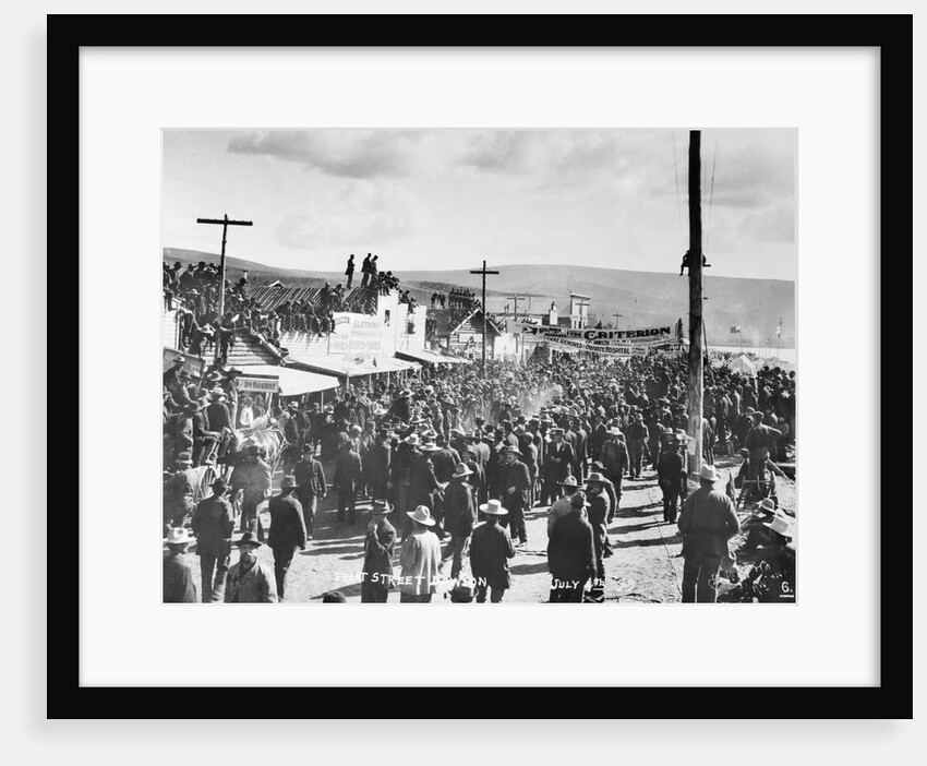 Large Crowd in Dawson City by Anonymous