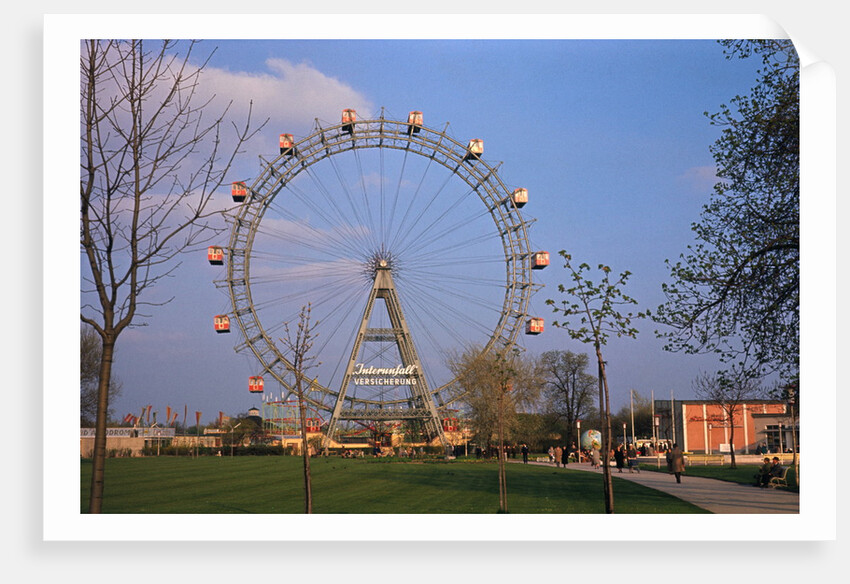 Giant Ferris Wheel in Prater Amusement Park by Anonymous