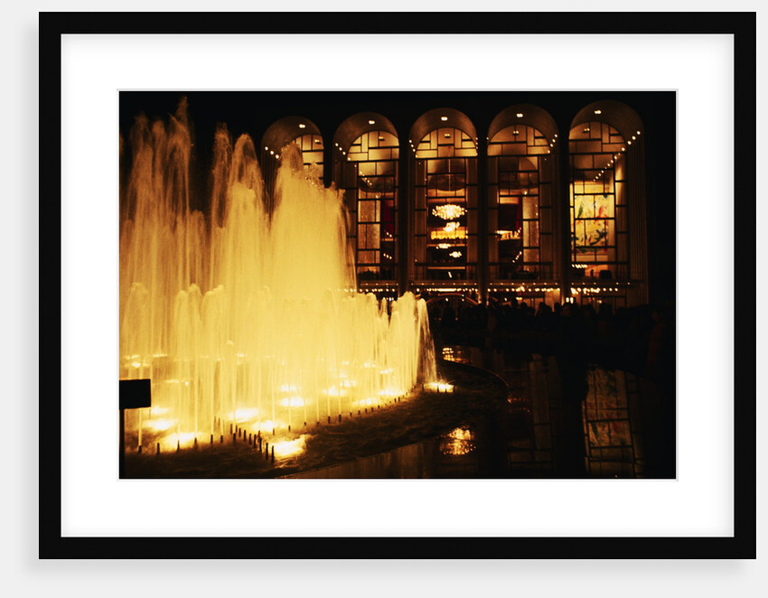 Night View of Metropolitan Opera House by Anonymous