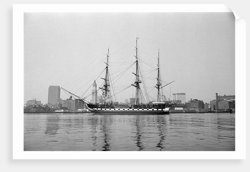 Old Ironsides in Boston Harbor by Anonymous