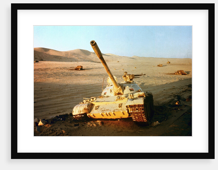 Wrecked Jordanian Tanks in Judean Hills by Anonymous
