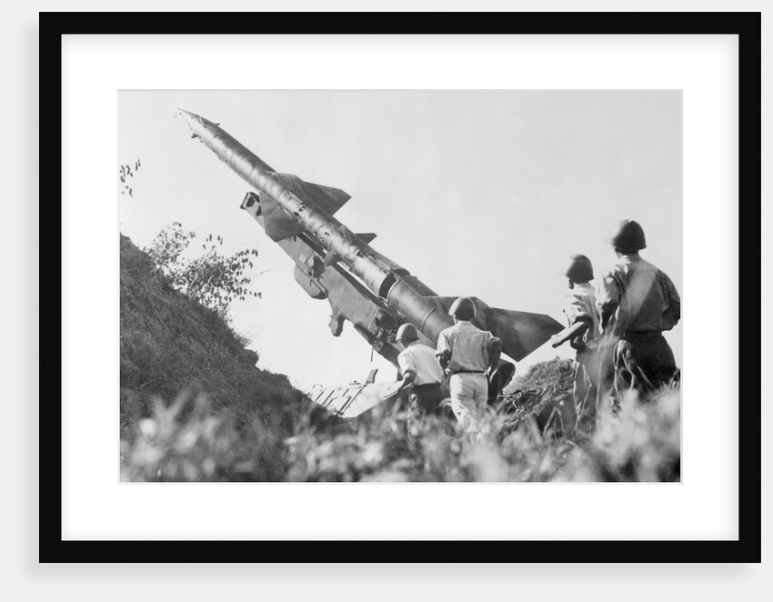 Soldiers Near a Missile by Anonymous