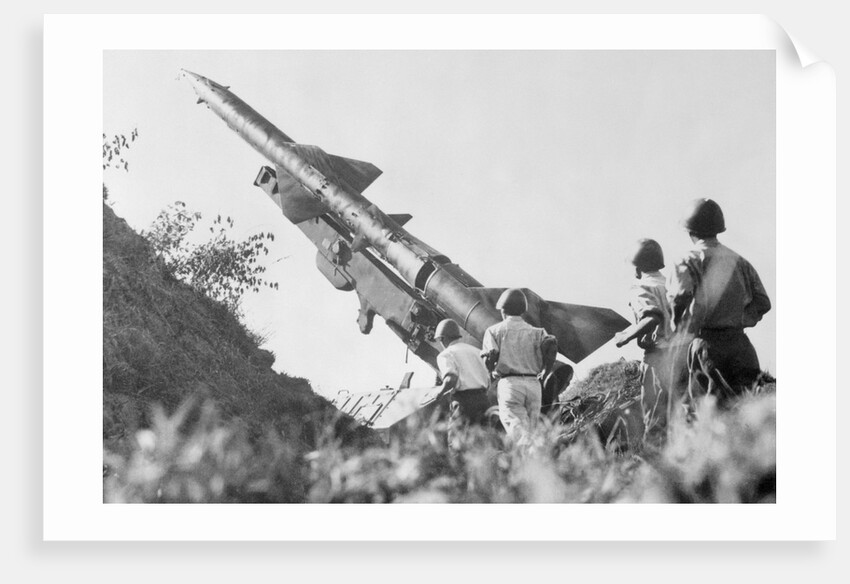 Soldiers Near a Missile by Anonymous